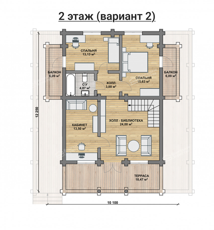 Дом из бревна VZ-126
